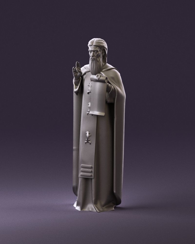 000970 orthodox priest 3D Print Ready 3D print model_10