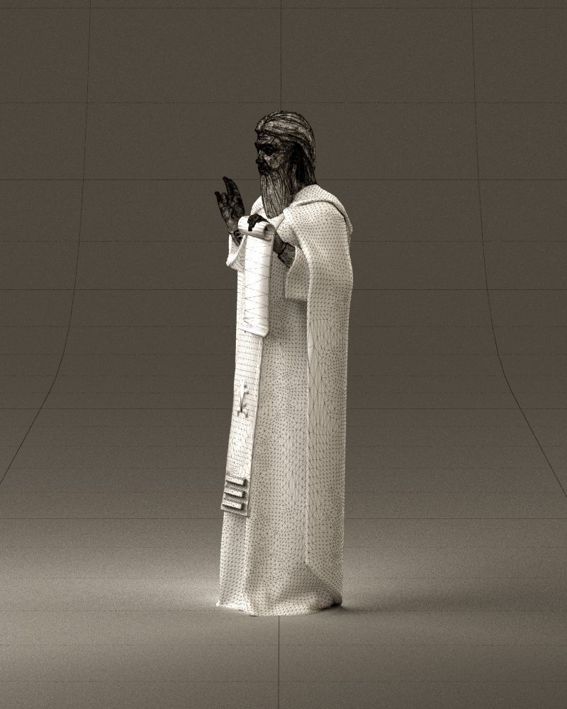 000970 orthodox priest 3D Print Ready 3D print model_21