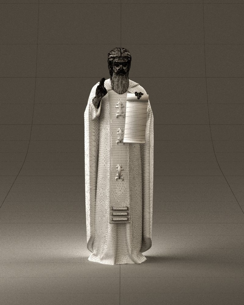 000970 orthodox priest 3D Print Ready 3D print model_13