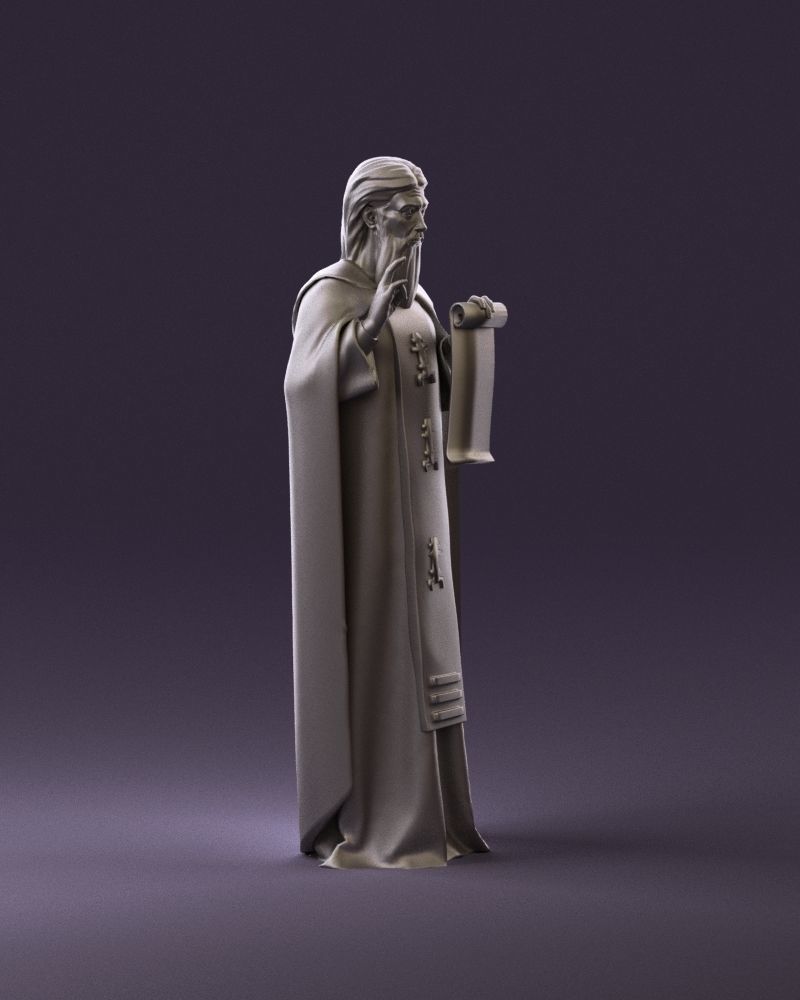 000970 orthodox priest 3D Print Ready 3D print model_3