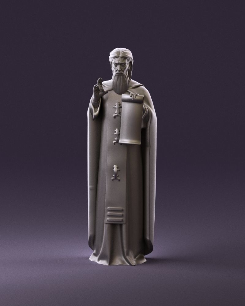 000970 orthodox priest 3D Print Ready 3D print model_11