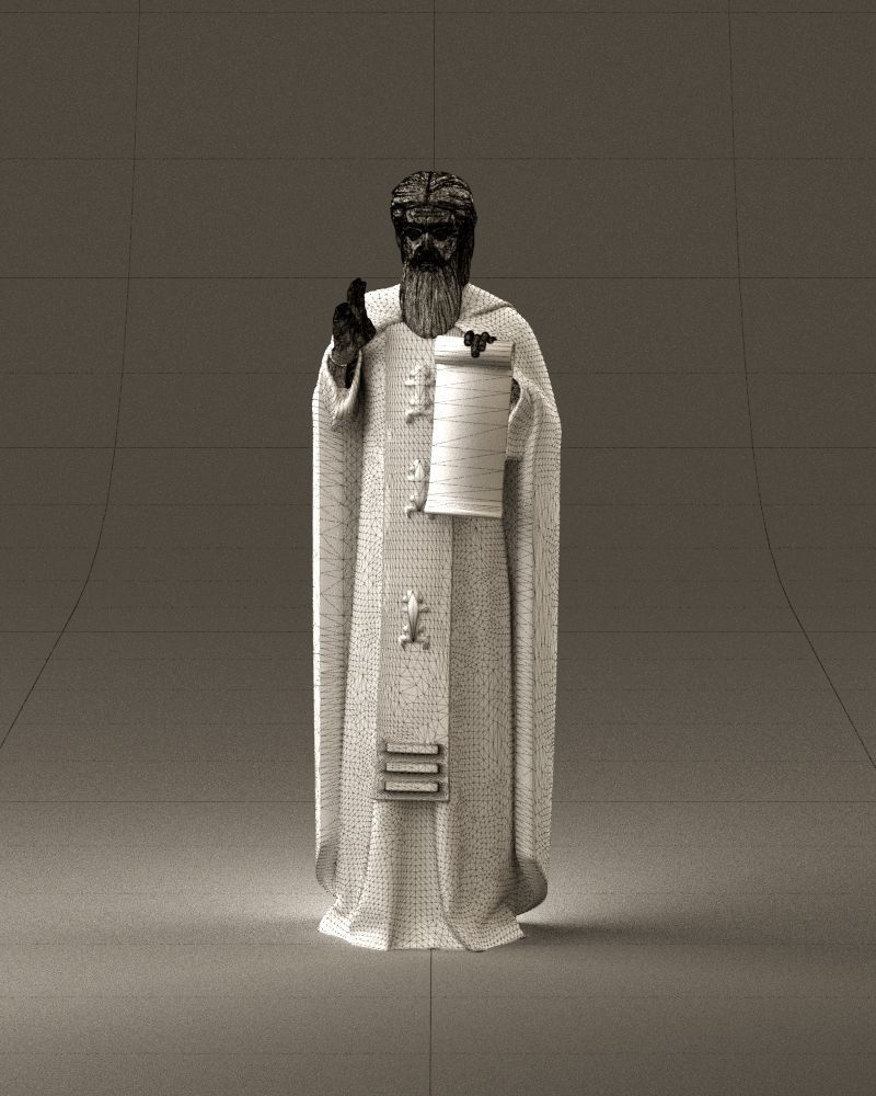 000970 orthodox priest 3D Print Ready 3D print model_23