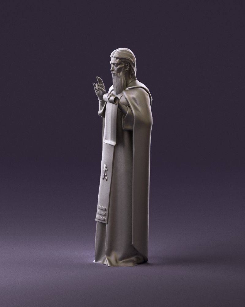 000970 orthodox priest 3D Print Ready 3D print model_9