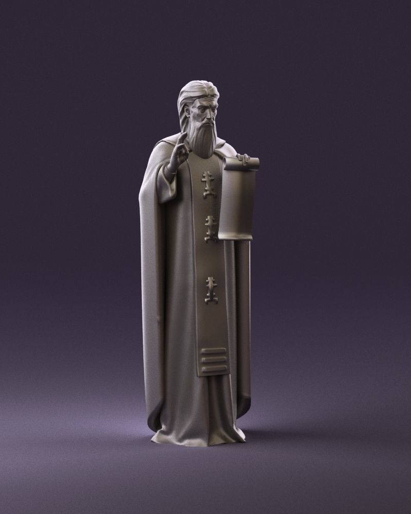 000970 orthodox priest 3D Print Ready 3D print model_2