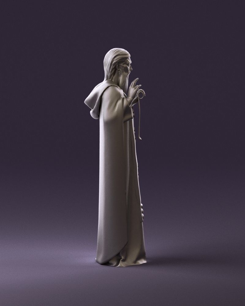 000970 orthodox priest 3D Print Ready 3D print model_4