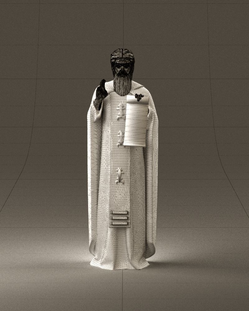 000970 orthodox priest 3D Print Ready 3D print model_12