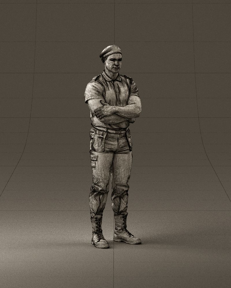 000971 serious man in close pose cargo 3D Print Ready 3D print model_14