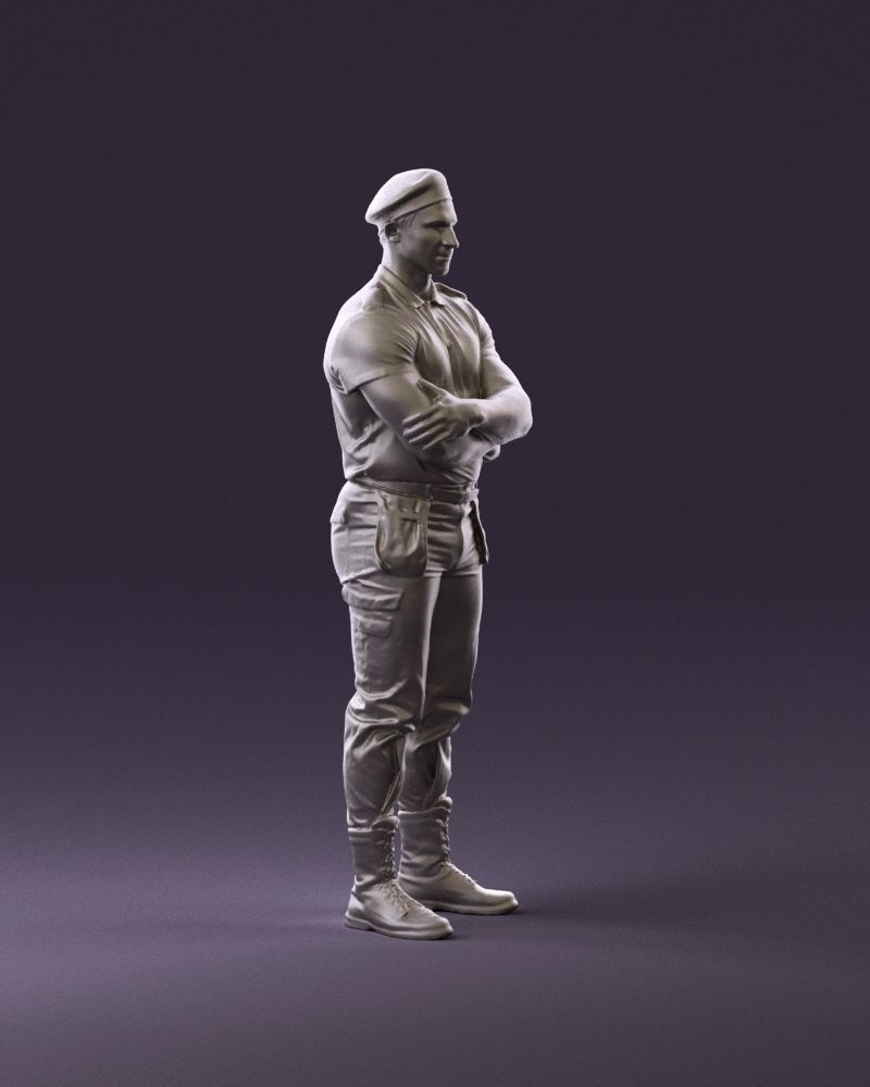 000971 serious man in close pose cargo 3D Print Ready 3D print model_3