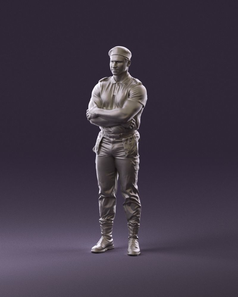 000971 serious man in close pose cargo 3D Print Ready 3D print model_10