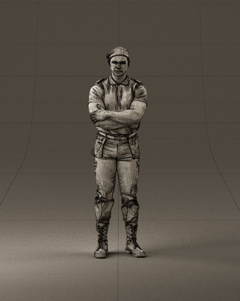 000971 serious man in close pose cargo 3D Print Ready 3D print model_12