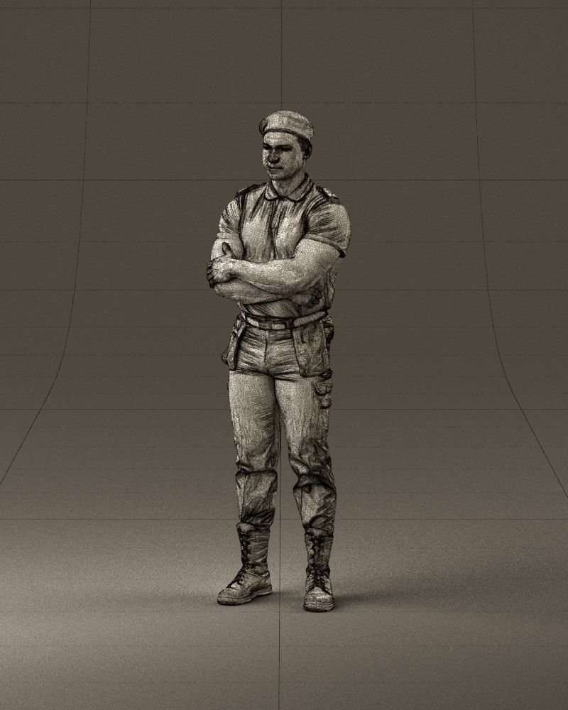 000971 serious man in close pose cargo 3D Print Ready 3D print model_22