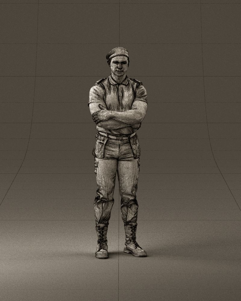000971 serious man in close pose cargo 3D Print Ready 3D print model_13