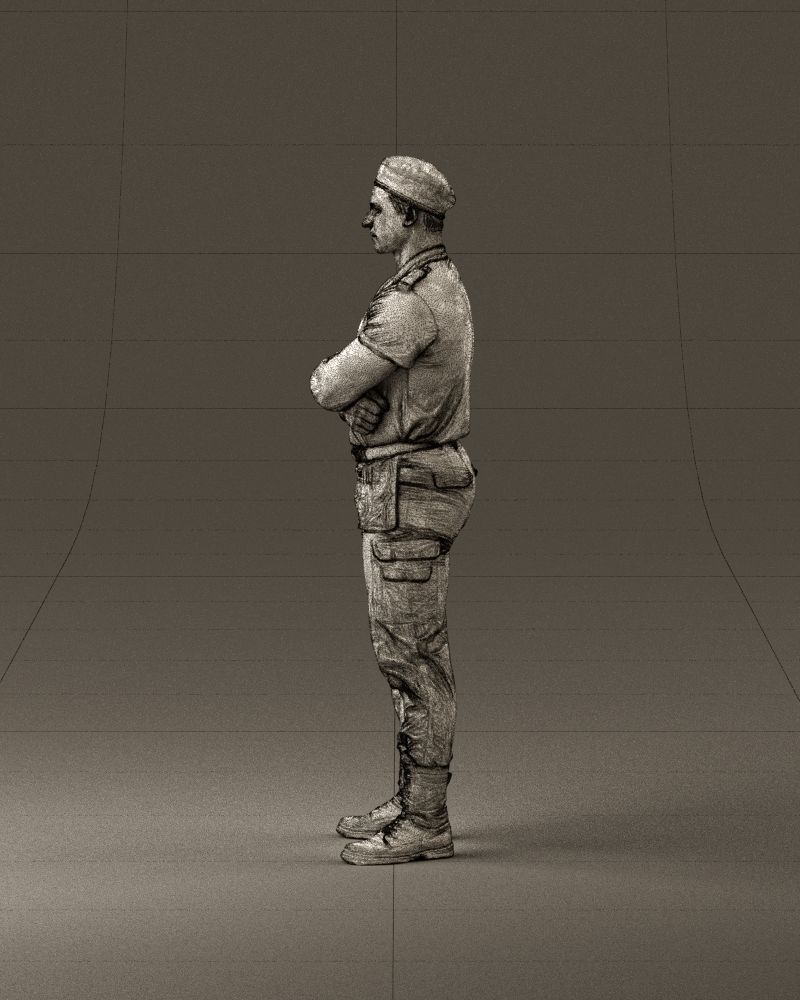 000971 serious man in close pose cargo 3D Print Ready 3D print model_20