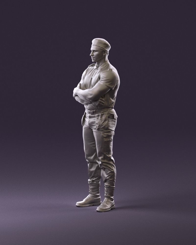 000971 serious man in close pose cargo 3D Print Ready 3D print model_9
