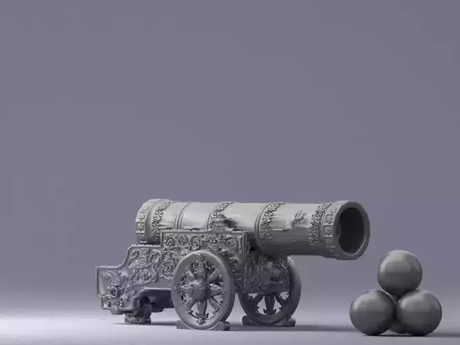 000974 tsar pushka 3D Print Ready