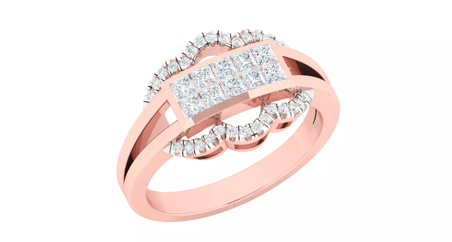 Solitaire Wedding Engagement Ring 3D print model_0