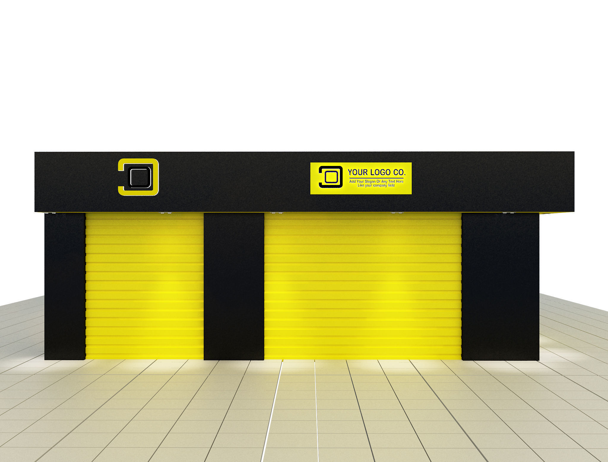  Car service entrance logo sign a607d 3D model_4