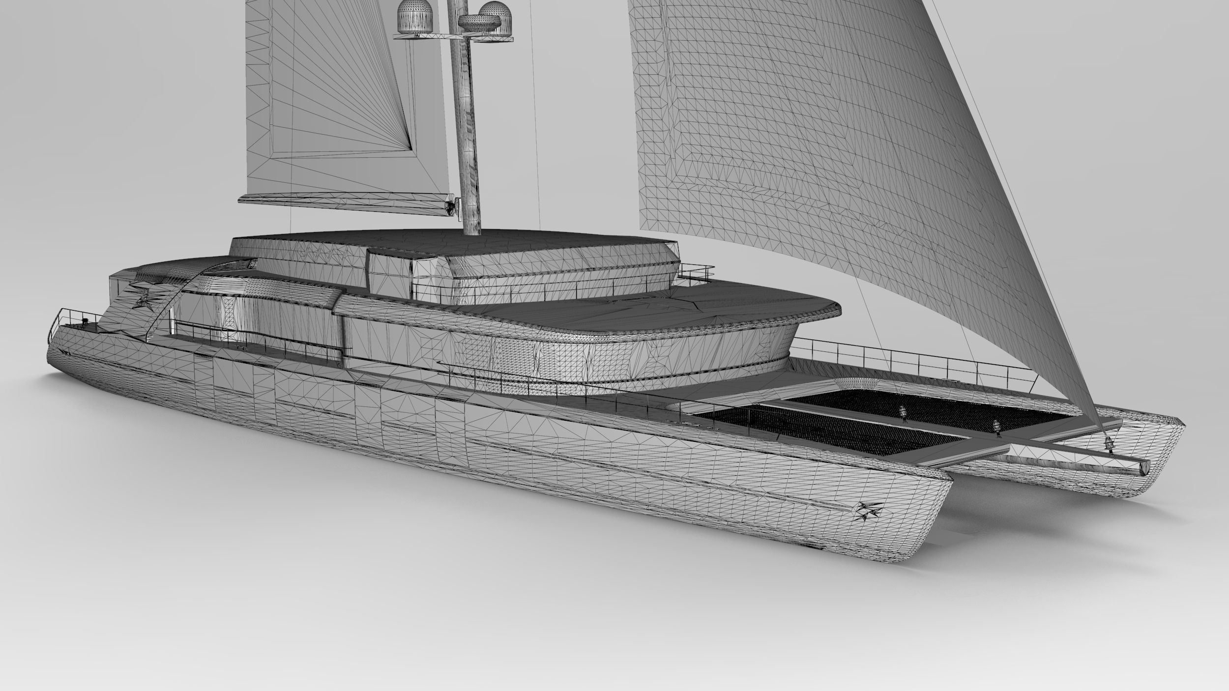 Catamaran explorer 56m 3D model_12