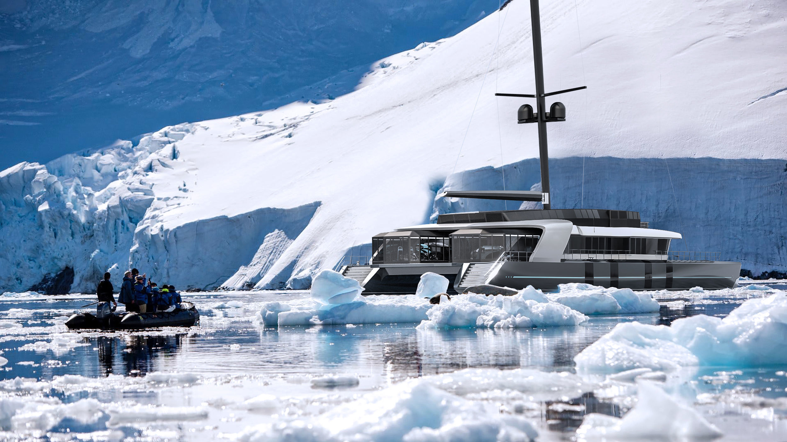 Catamaran explorer 56m 3D model_8