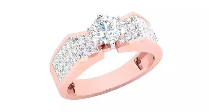 Solitaire Wedding Engagement Ring