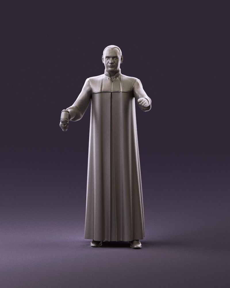 000984 Man in judge black dress 3D model_22