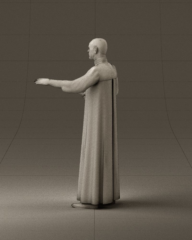 000984 Man in judge black dress 3D model_31