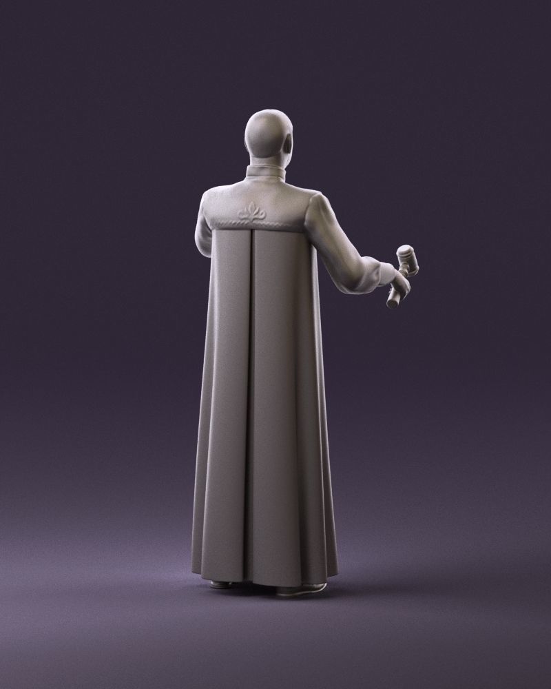 000984 Man in judge black dress 3D model_17