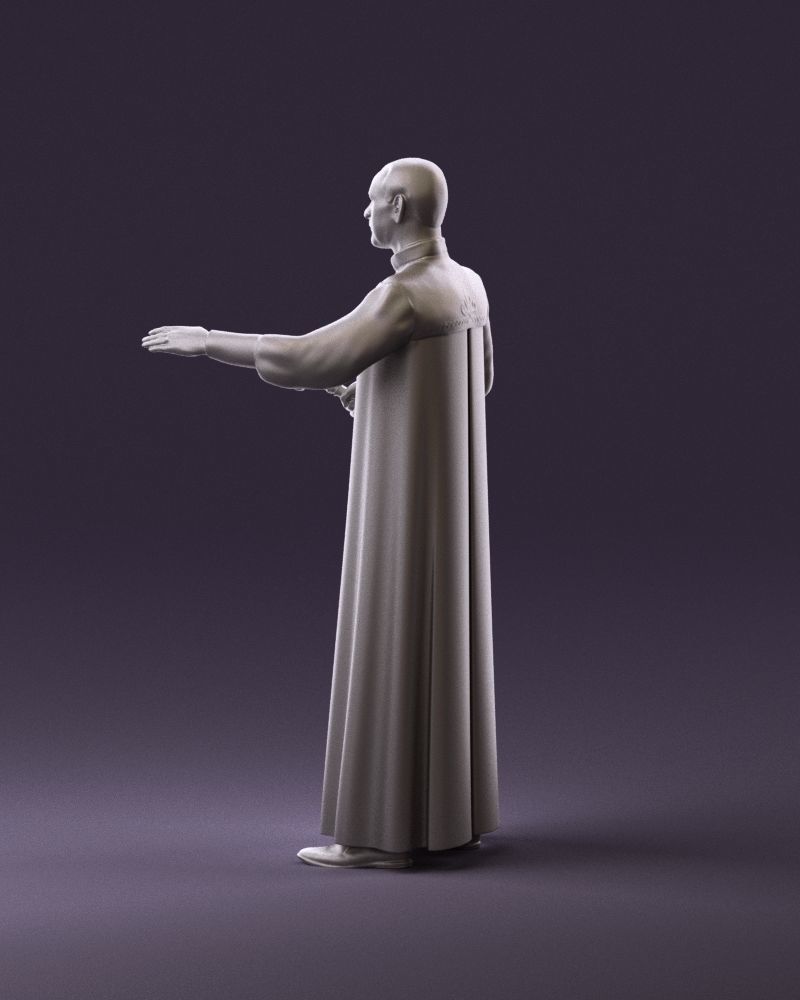 000984 Man in judge black dress 3D model_19