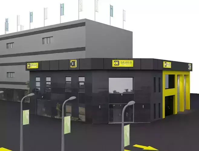  Car service entrance logo sign a607f 