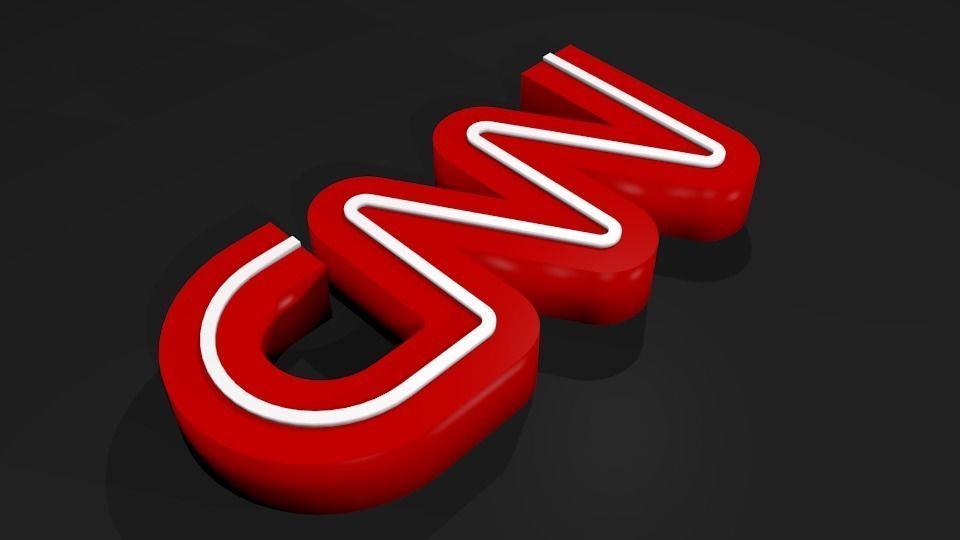 CNN LOGO 3D print model_1