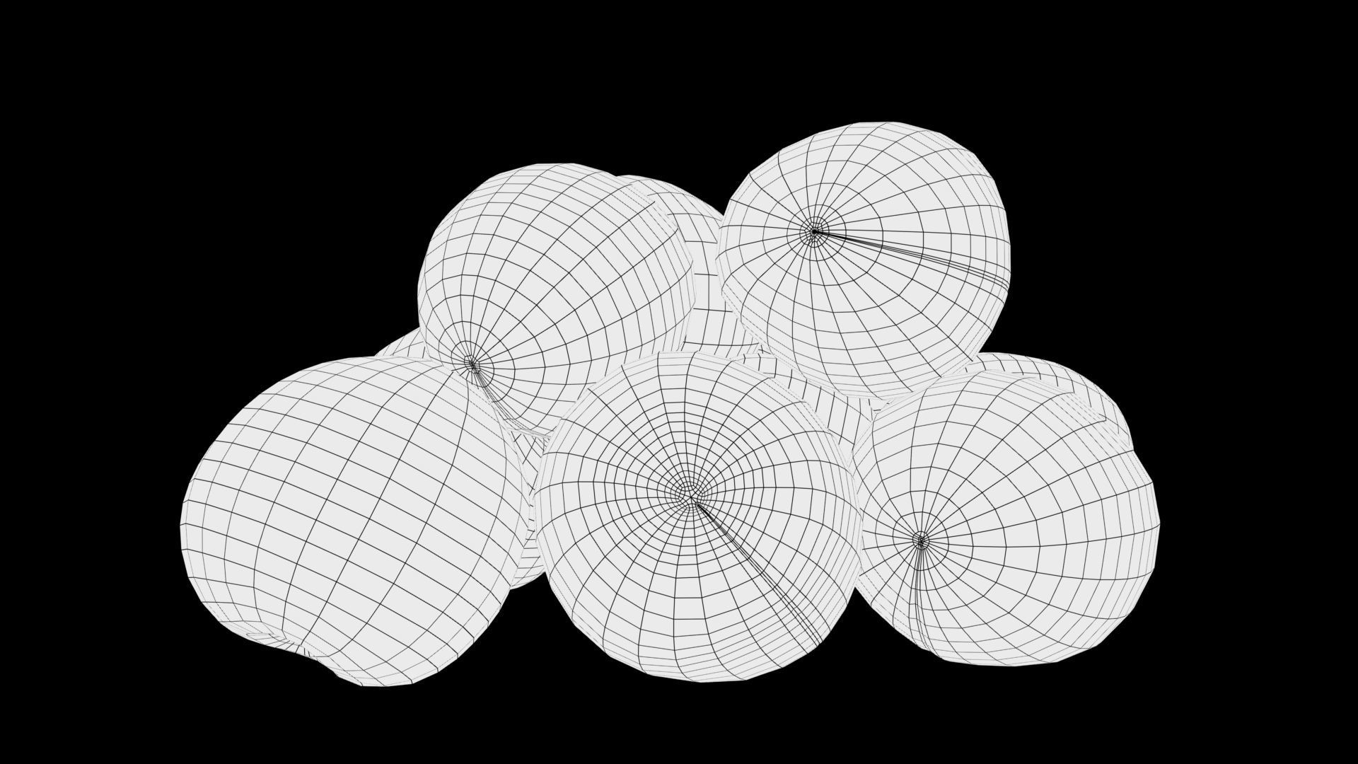 plums Low-poly 3D model_8