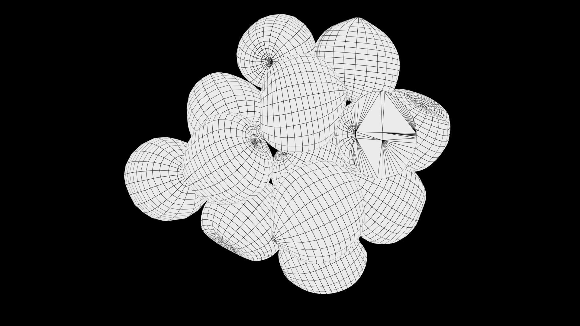 plums Low-poly 3D model_9