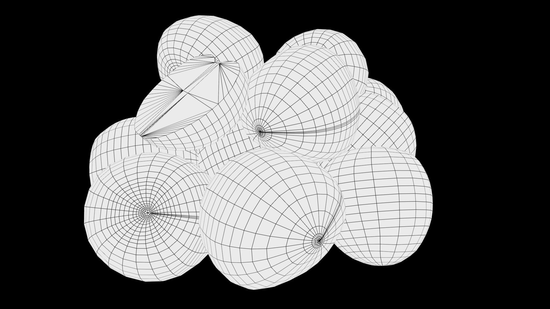 plums Low-poly 3D model_5