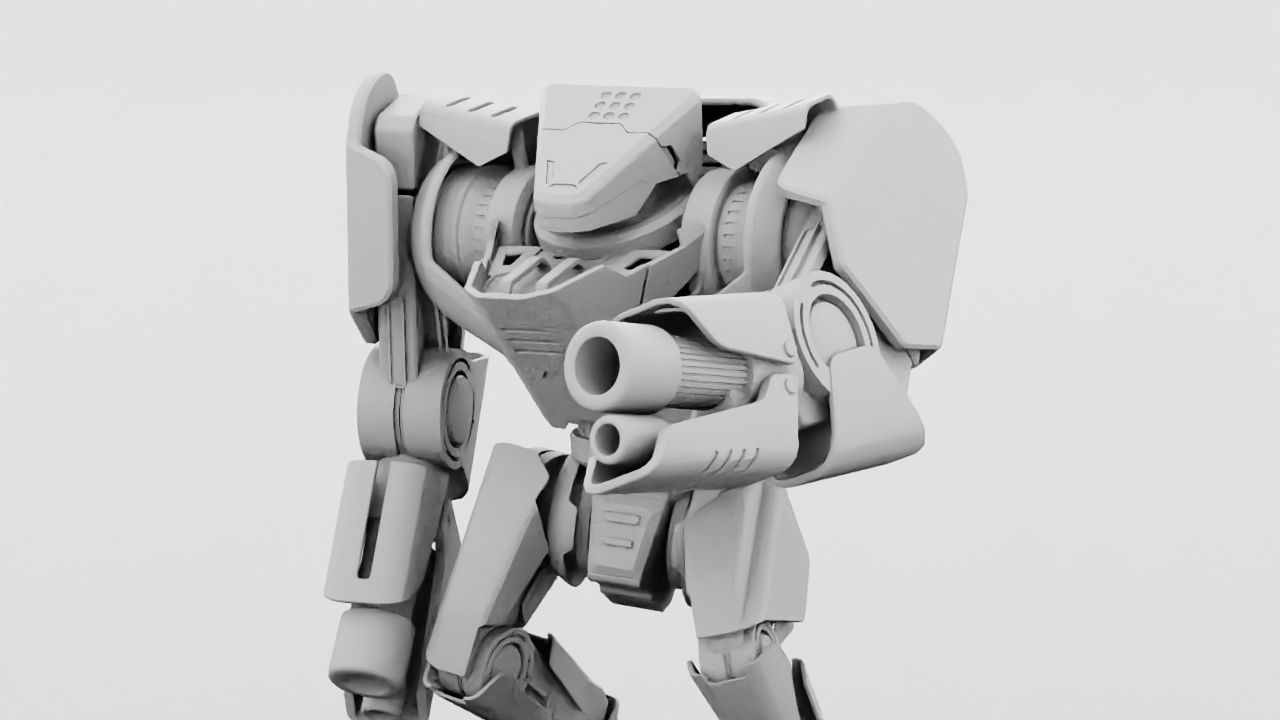 Battle Droid TERA Rigged character 3D model_33