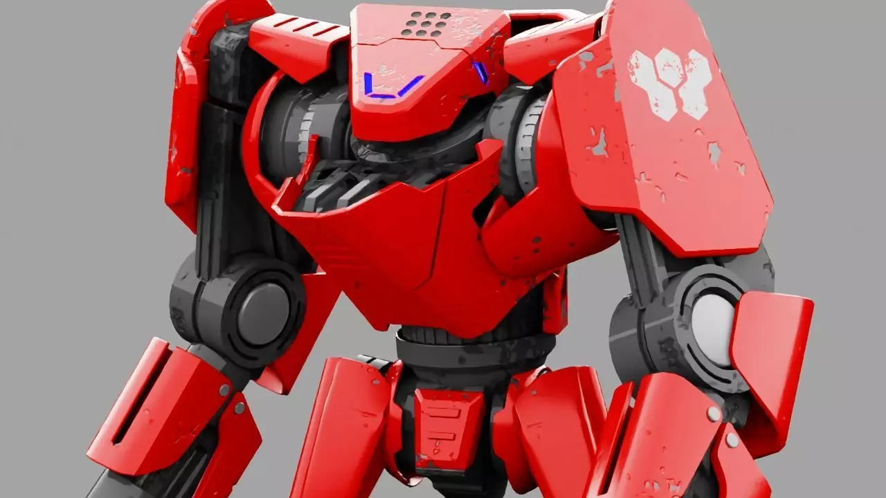 Battle Droid TERA Rigged character 3D model_0