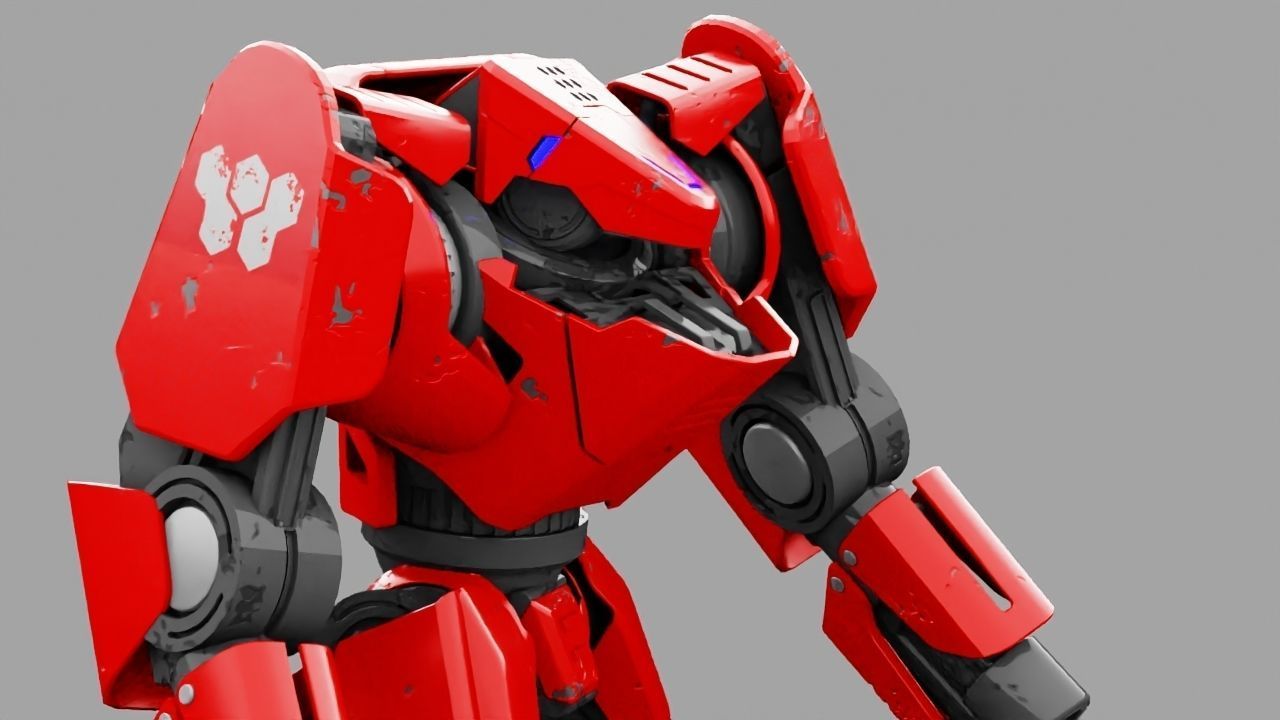 Battle Droid TERA Rigged character 3D model_21