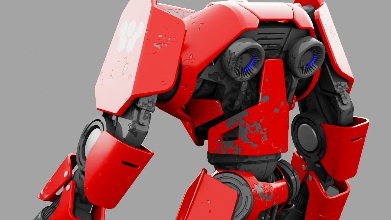 Battle Droid TERA Rigged character 3D model_18