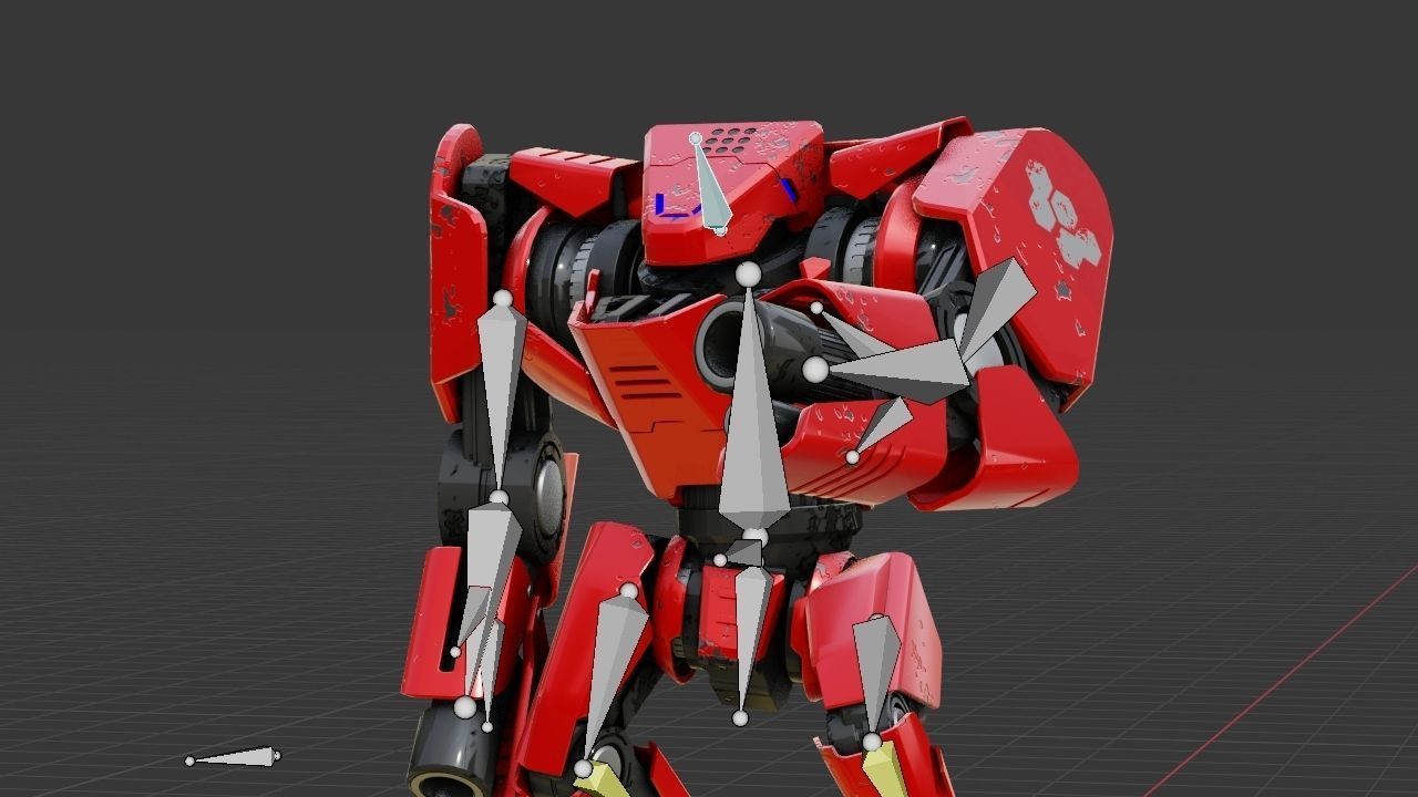 Battle Droid TERA Rigged character 3D model_29