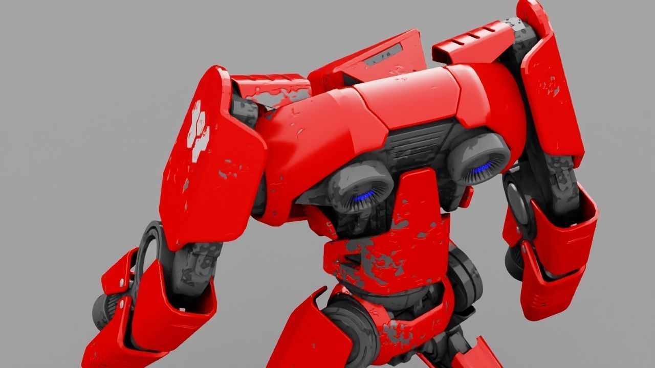 Battle Droid TERA Rigged character 3D model_19