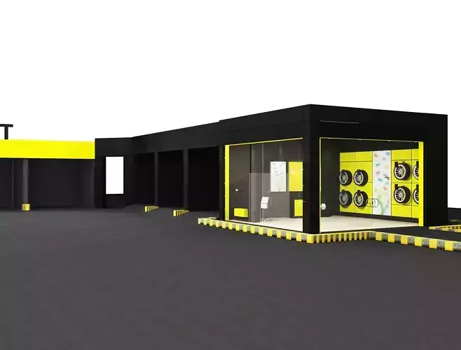  Car service entrance logo sign a608