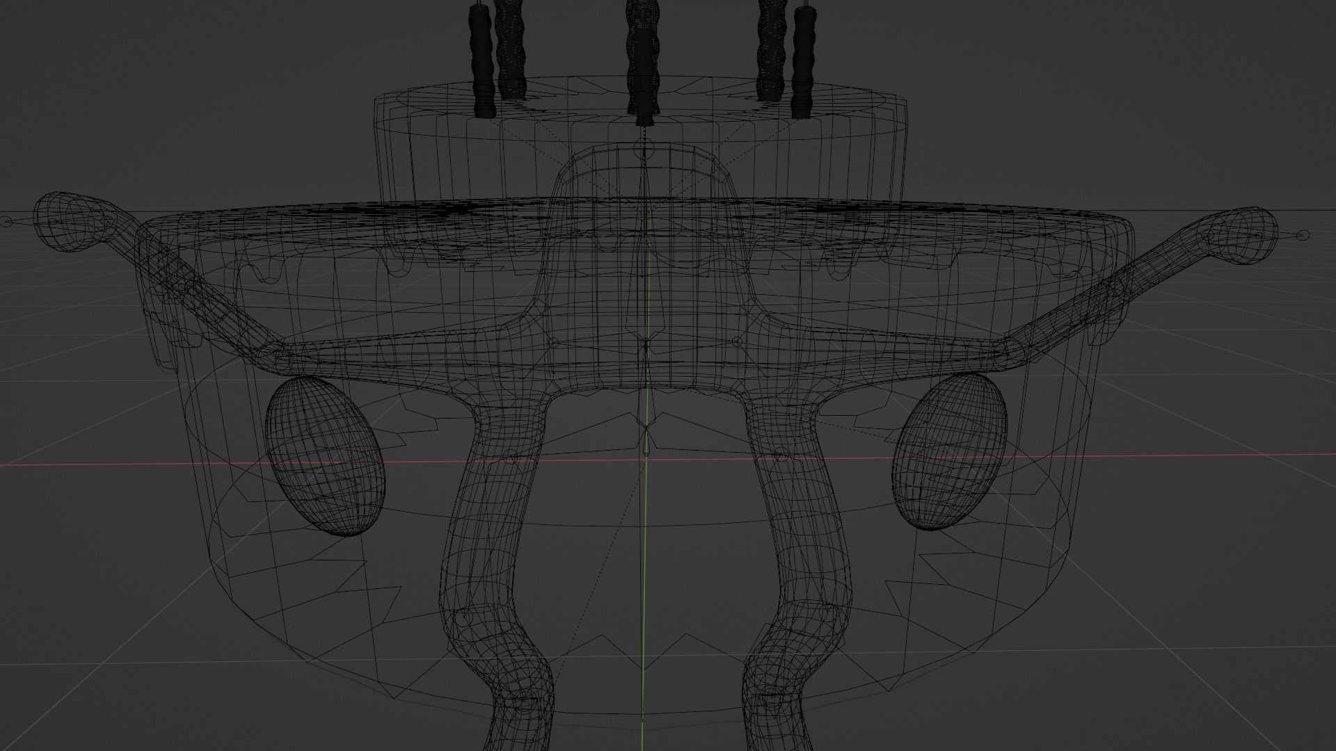 Animated Dancing Birthday Cake Low-poly 3D model_7