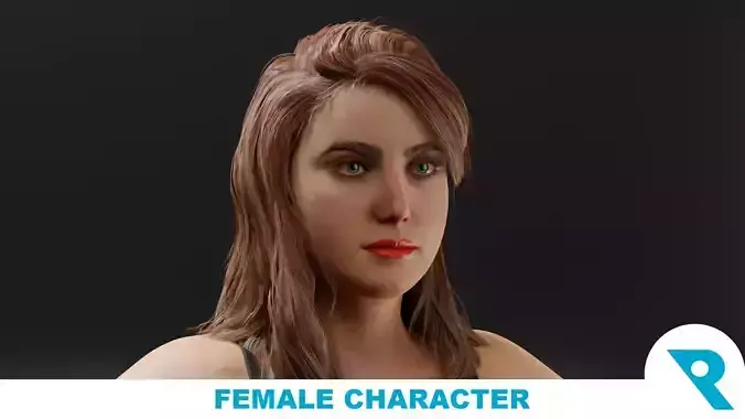 Realistic Female Character - Naeema 3D model