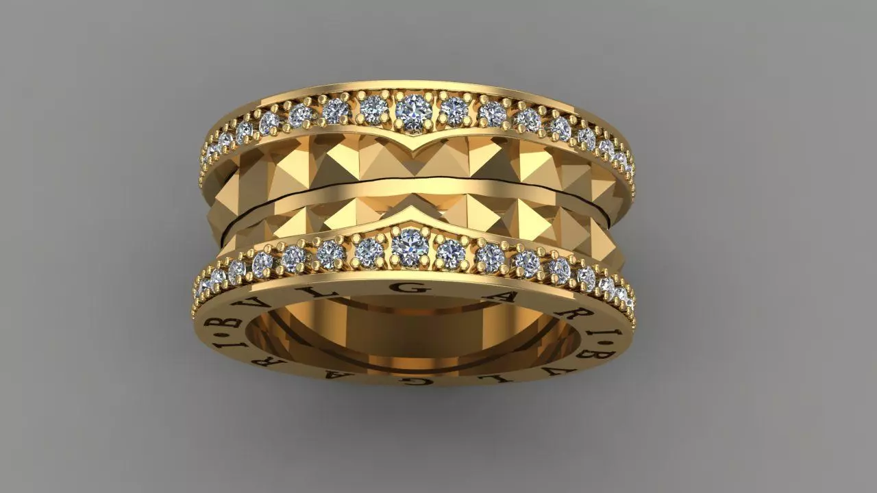 BVLGARI RING 3D print model_0