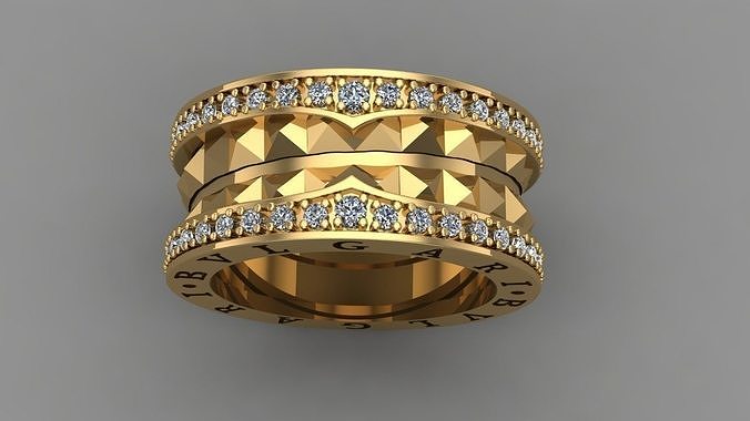 BVLGARI RING 3D print model