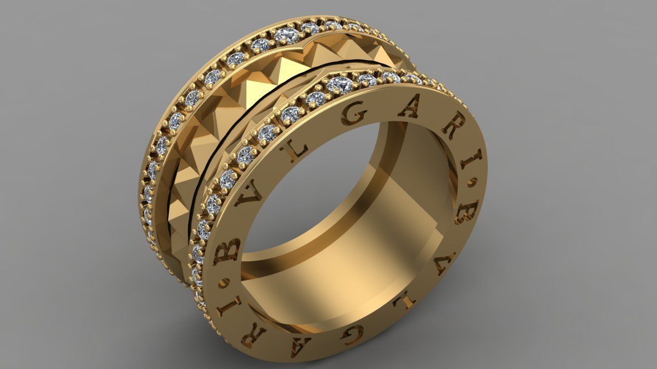 BVLGARI RING 3D print model_3