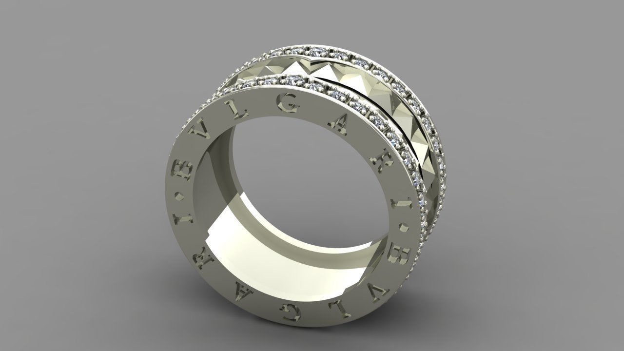 BVLGARI RING 3D print model_4