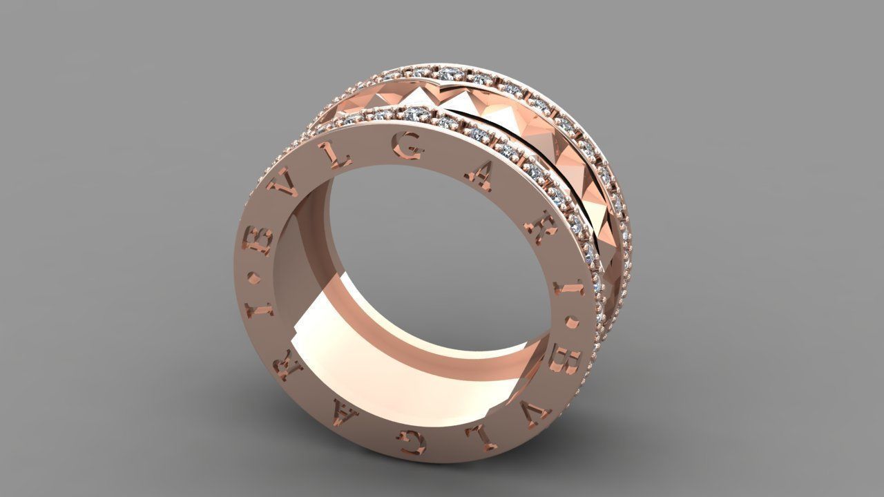 BVLGARI RING 3D print model_5