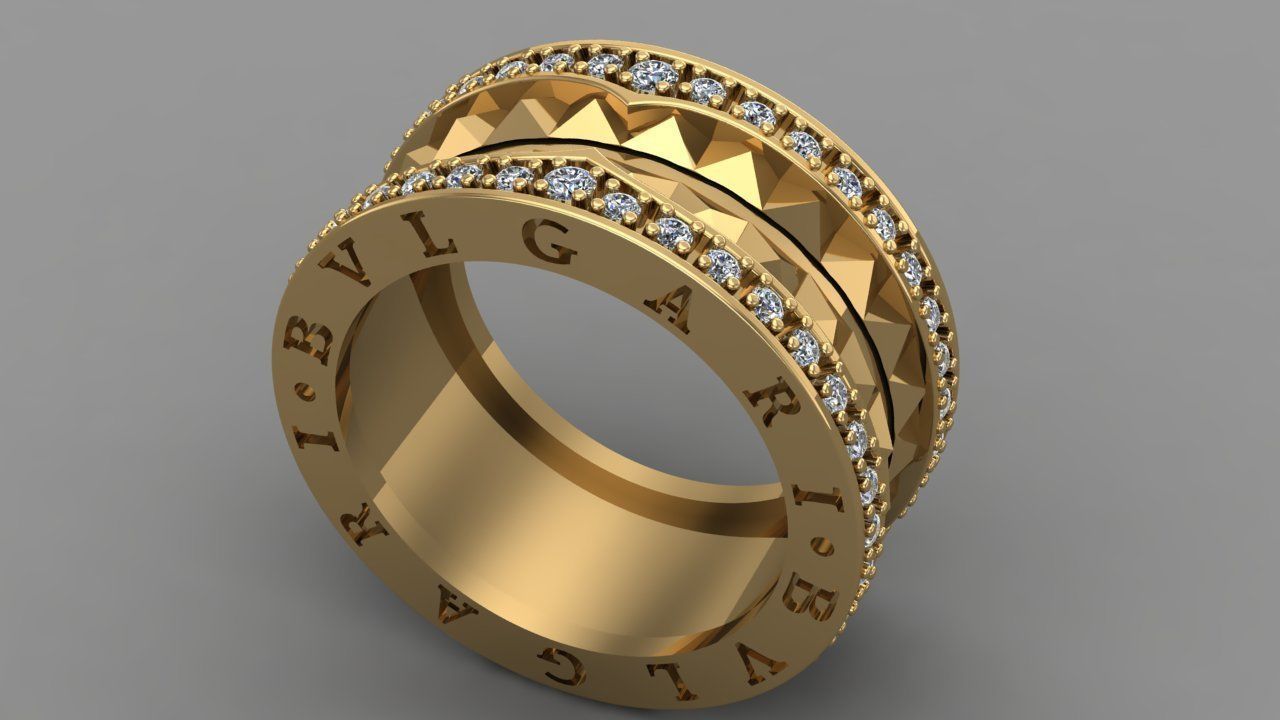 BVLGARI RING 3D print model_1