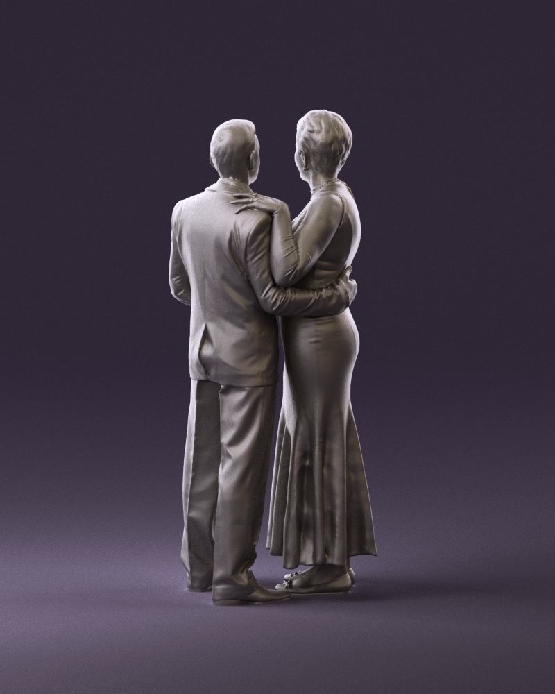 001001 pieces in white and gray suit and dress 3D model_18