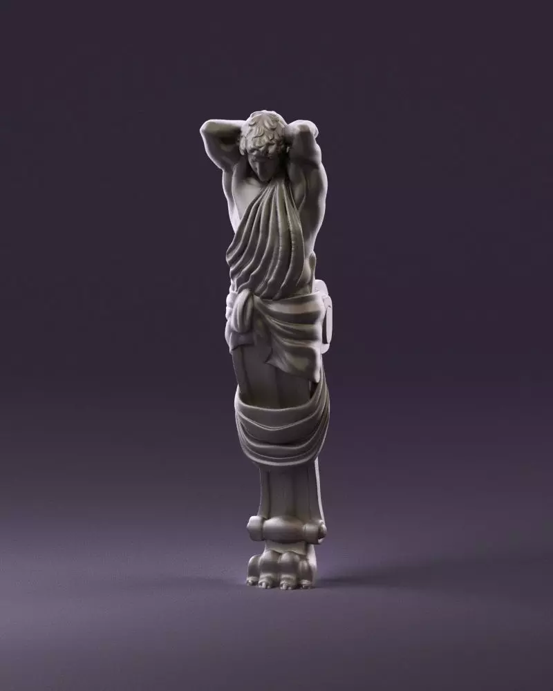 001002 Atlas Statue 3D print model